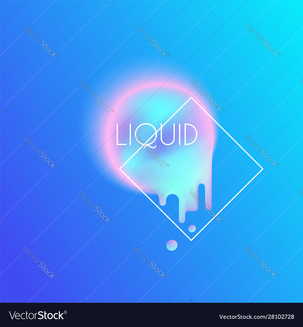 Liquid abstract background blurred gradient shape