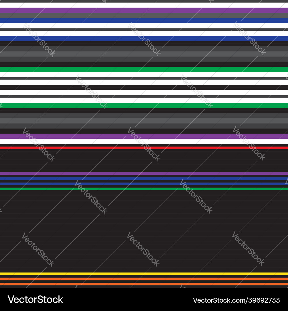 Double rainbow striped seamless pattern design Vector Image
