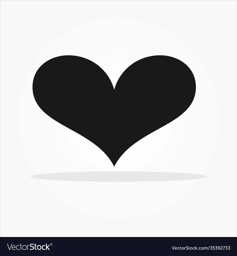 Love heart icon valentine lovely passion drawn