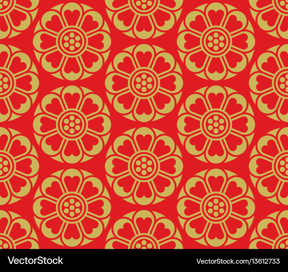 Seamless korean pattern Royalty Free Vector Image