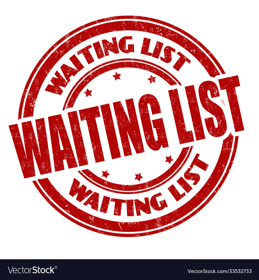 Waining list sign or stamp Royalty Free Vector Image