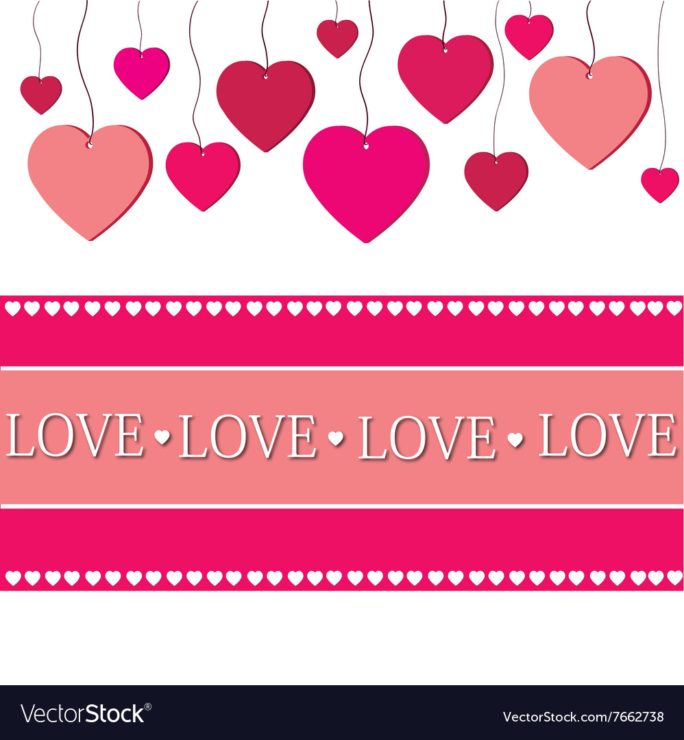 Love postcard Royalty Free Vector Image - VectorStock