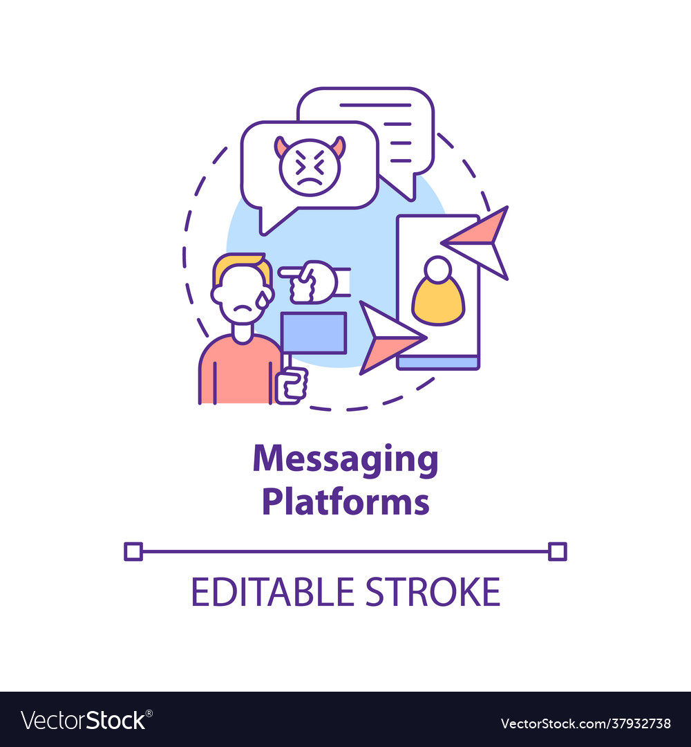 Messaging platforms concept icon