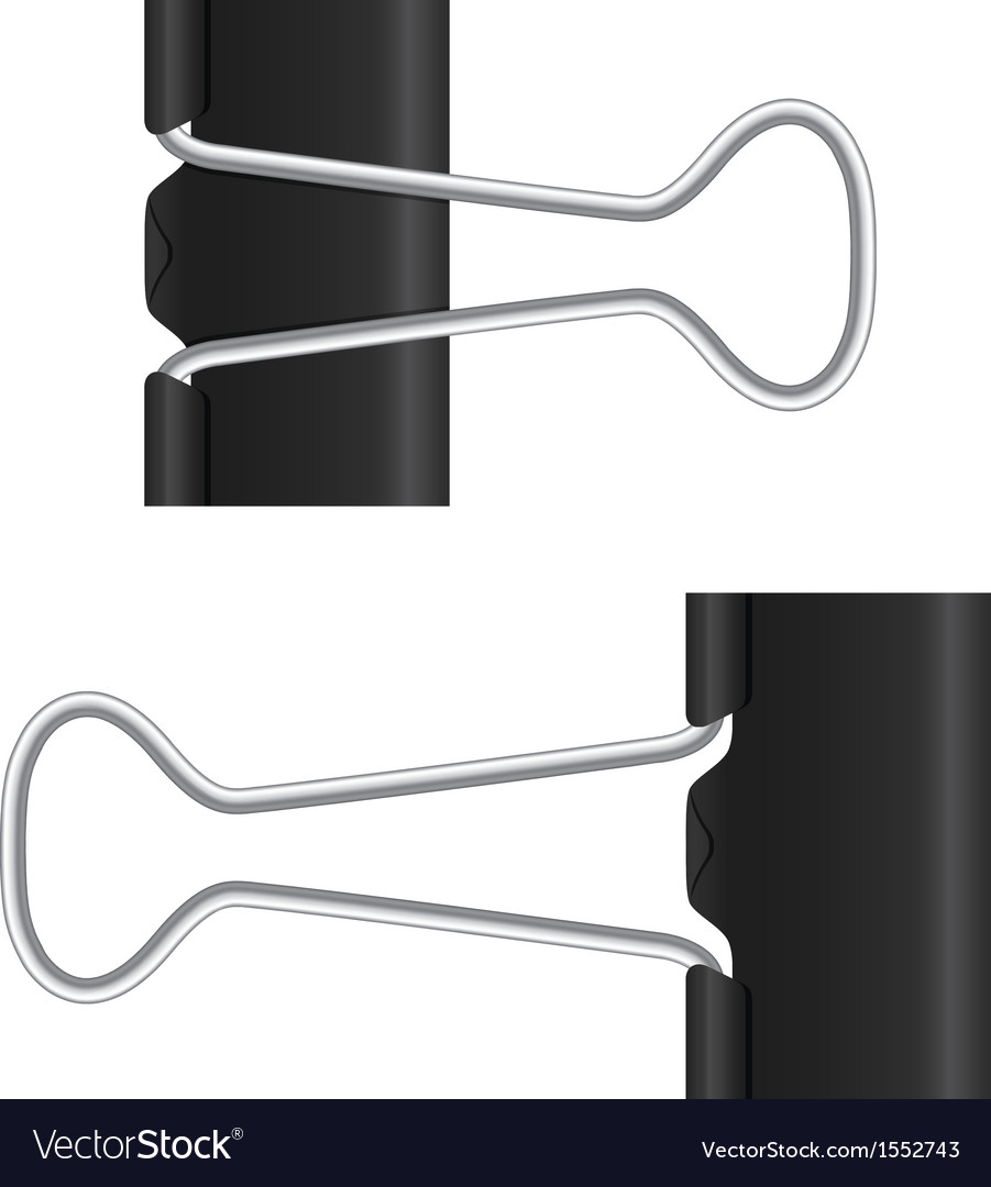 black paper clip