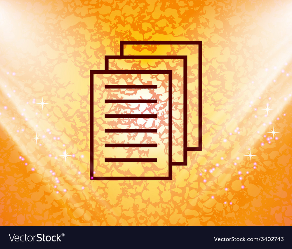 Copy file icon symbol flat modern web design Vector Image