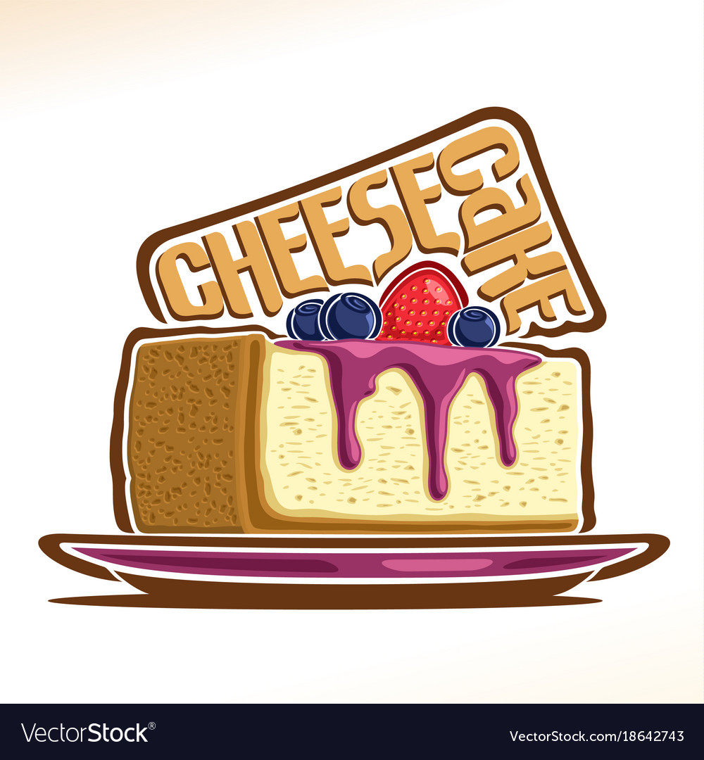 Logo for cheesecake Royalty Free Vector Image - VectorStock