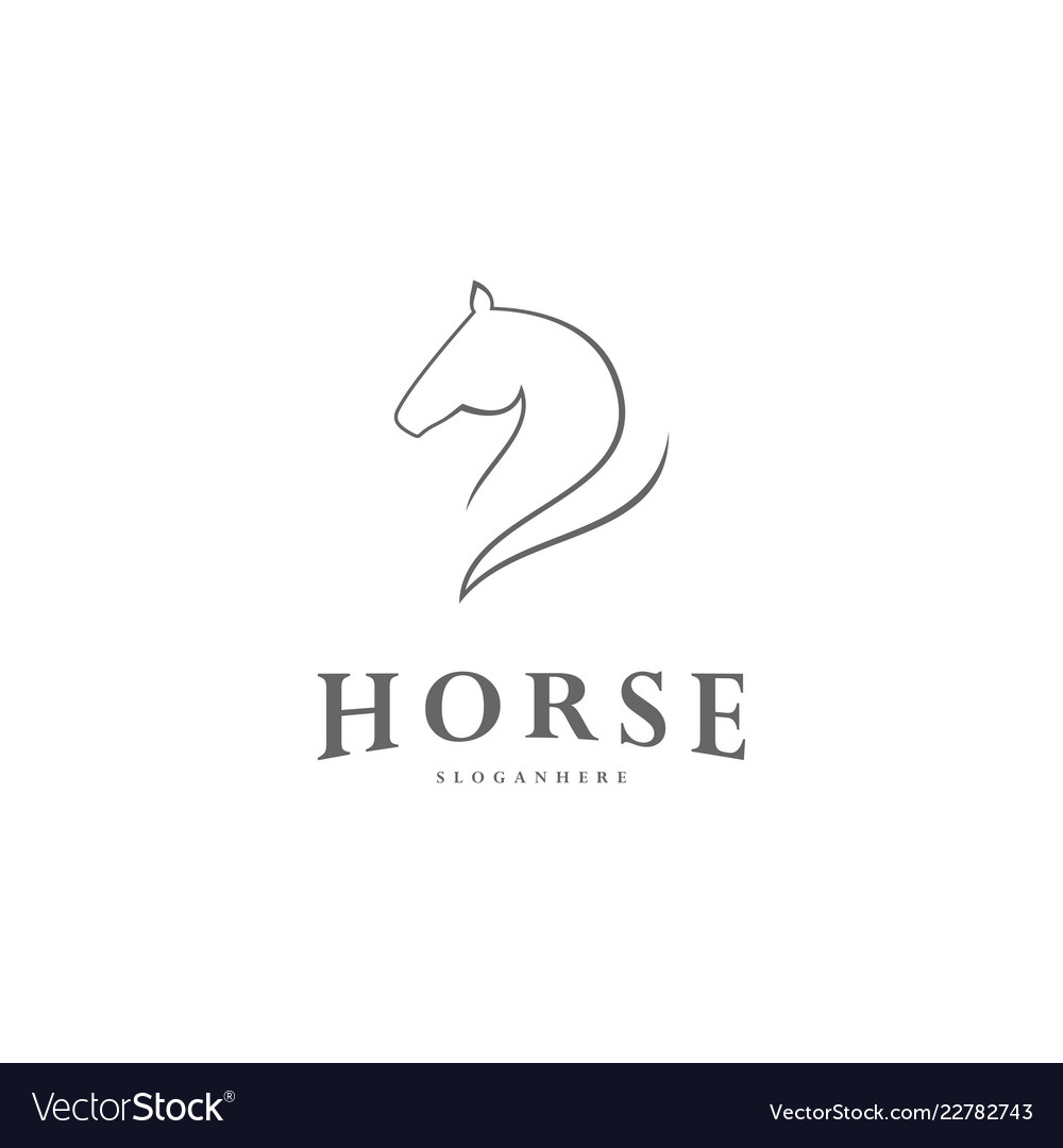 Pegasus logo template horse Royalty Free Vector Image