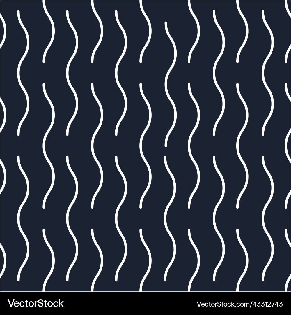 Vertical wavy striped seamless pattern Royalty Free Vector