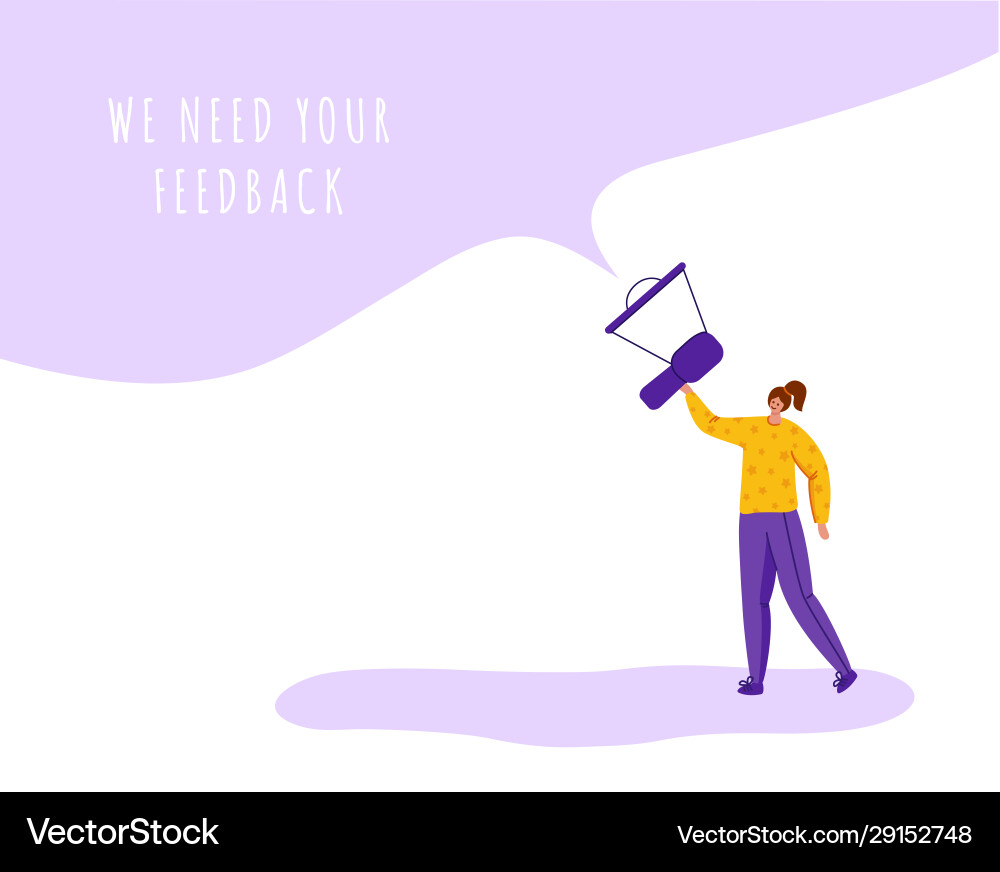 Customer feedback concept Royalty Free Vector Image