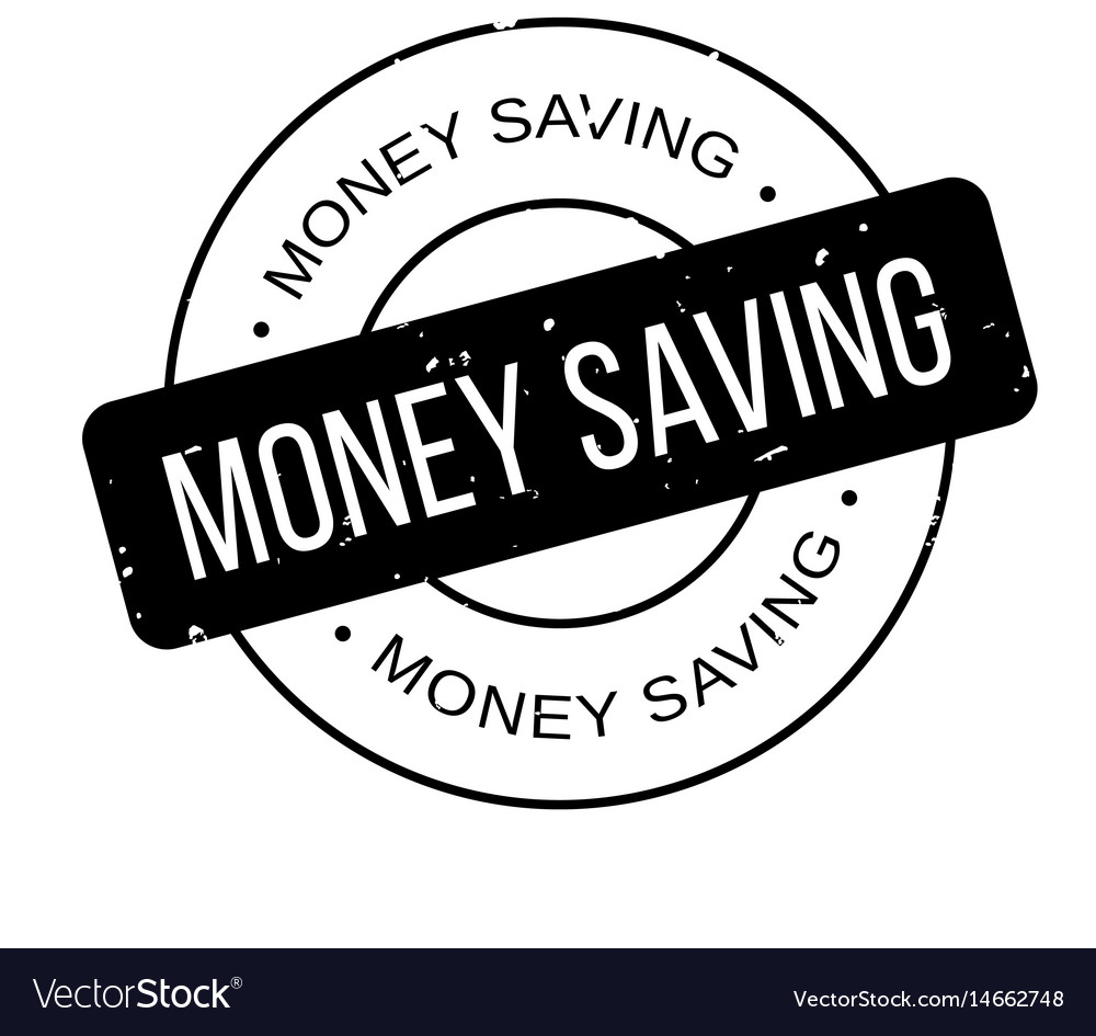 Money saving rubber stamp Royalty Free Vector Image