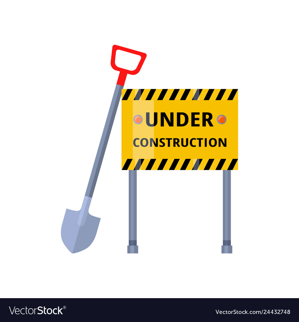 Under security. Under construction на дороге.