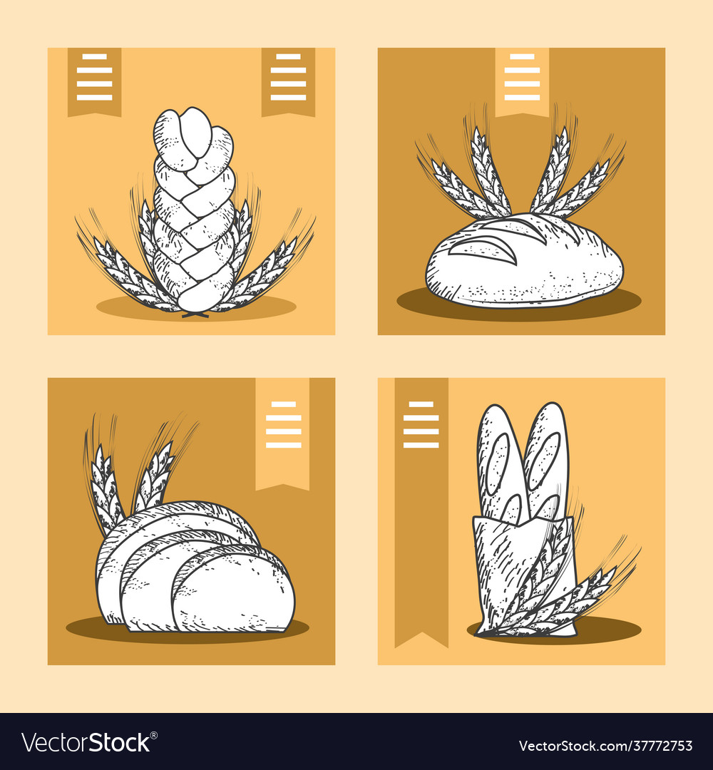 Bakery banner sketch Royalty Free Vector Image