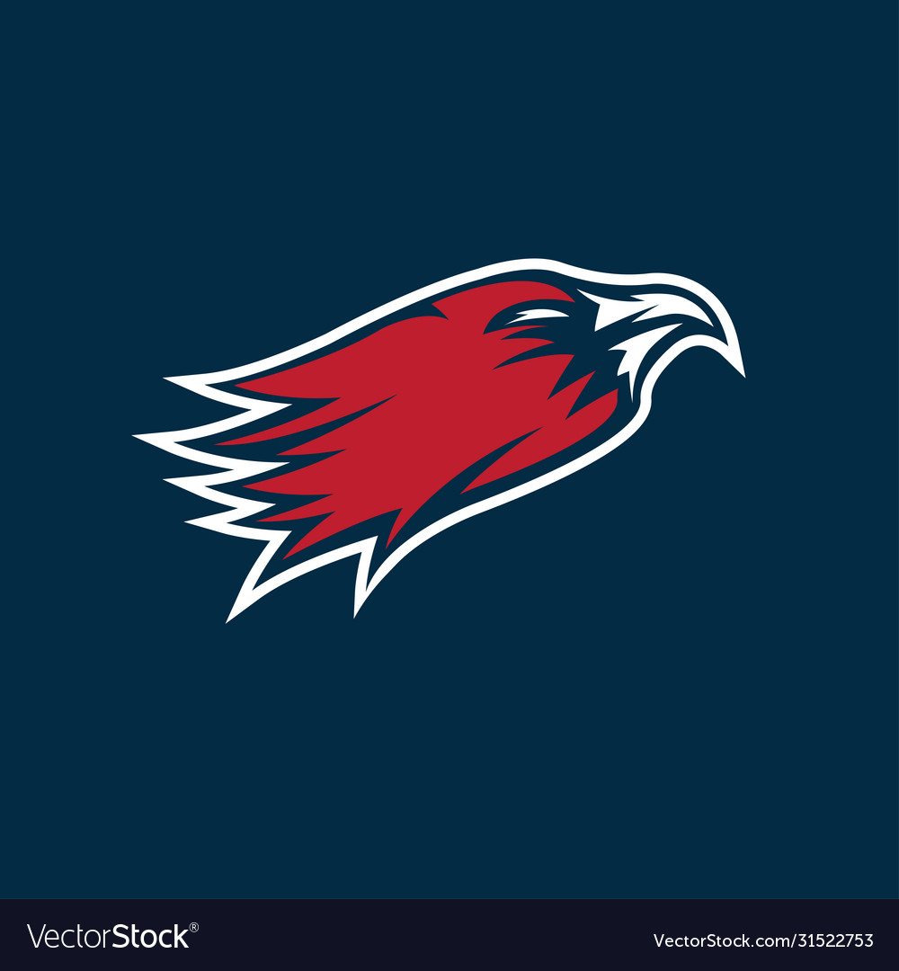 Eagle head sport mascot design template