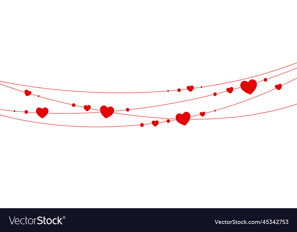 Valentine Panorama dekorative Element romantisch