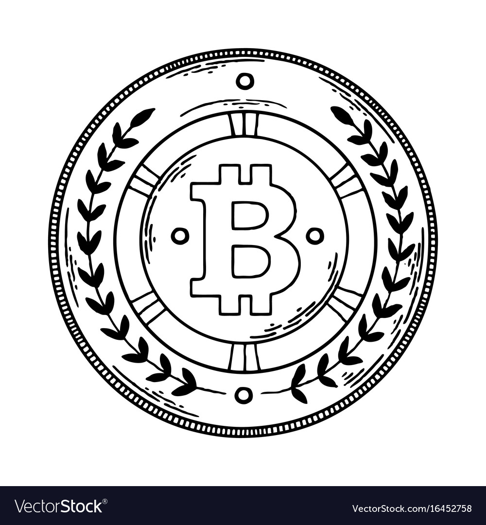Как нарисовать биткоин карандашом
