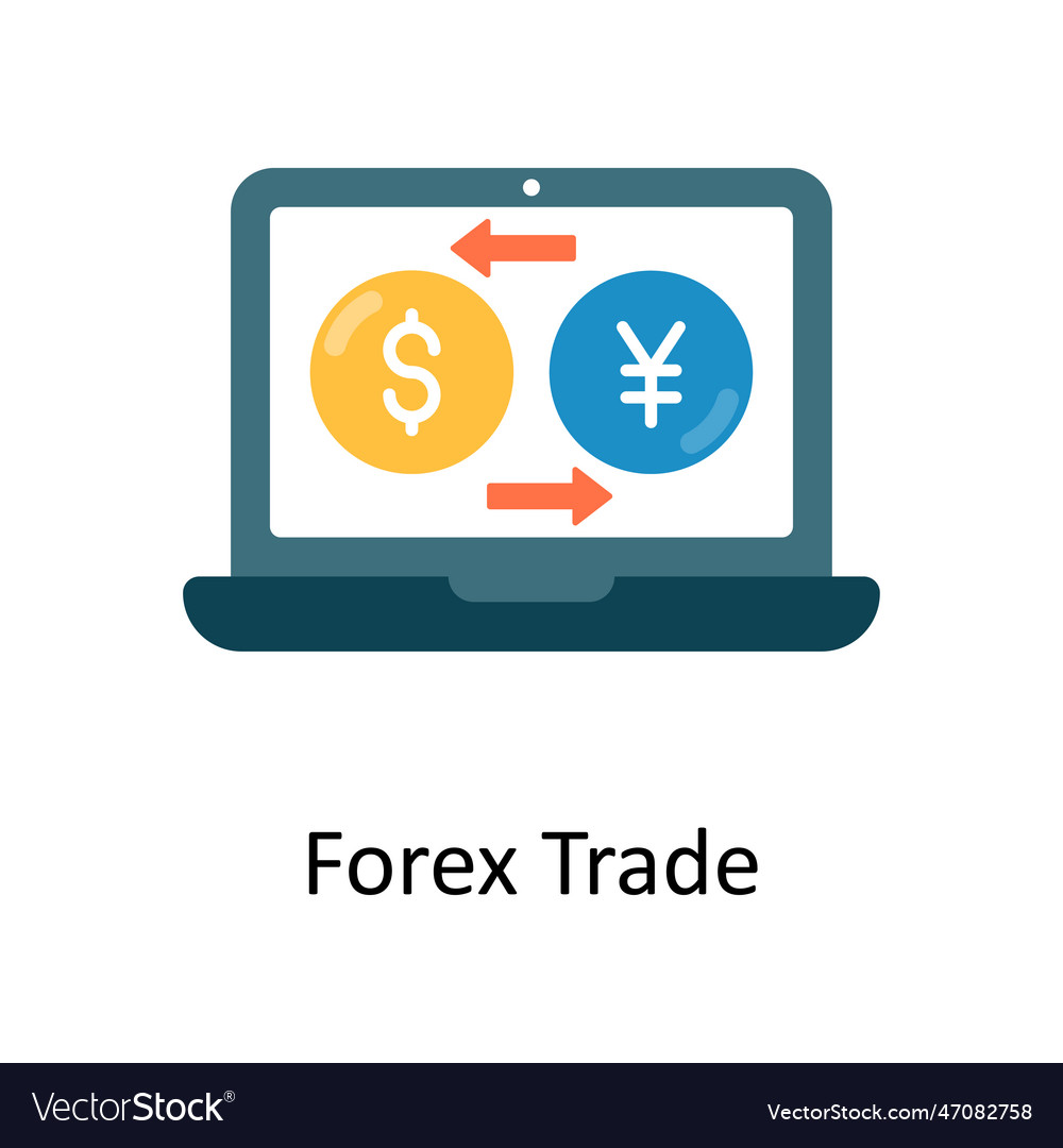 Forex Trade Flat Icon Design Royalty Free Vector Image 8118