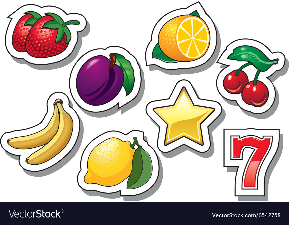 Slot Machine Icons Royalty Free Vector Image Vectorstock