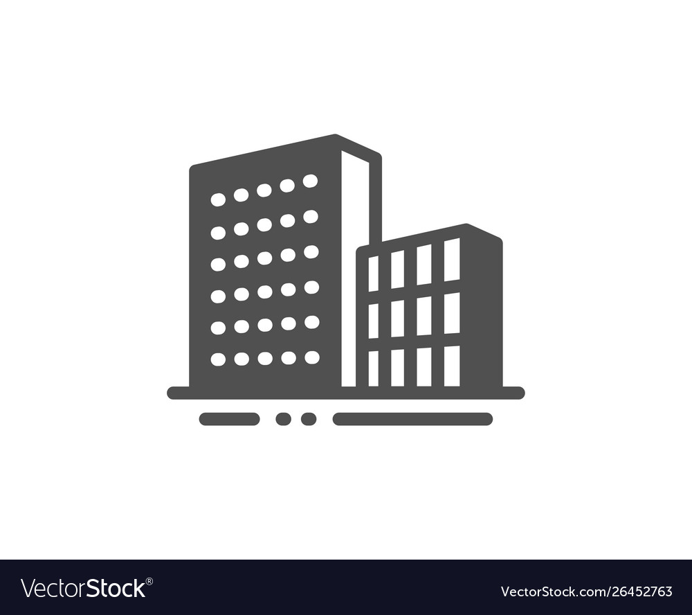 Buildings Icon City Architecture Sign Skyscraper Vector Image