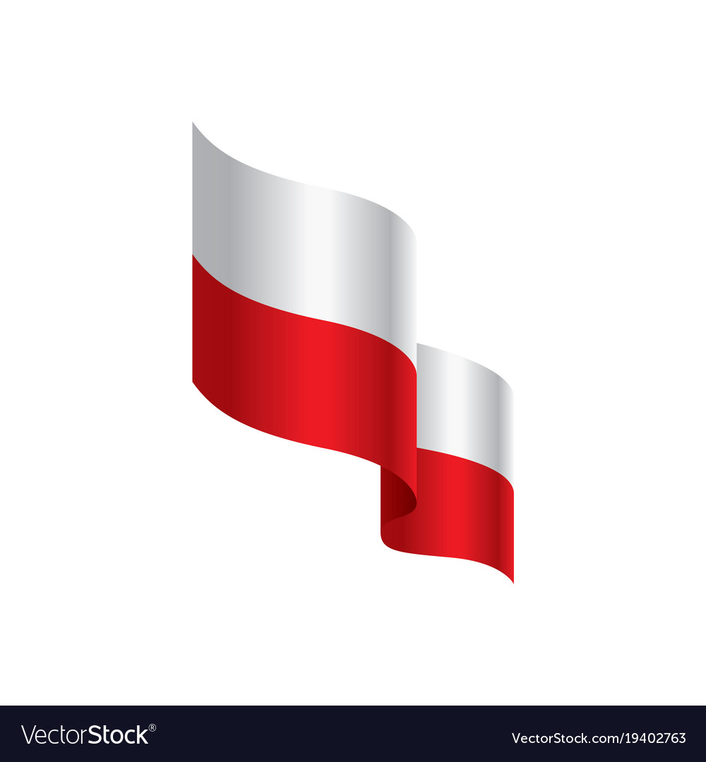 Poland flag Royalty Free Vector Image - VectorStock