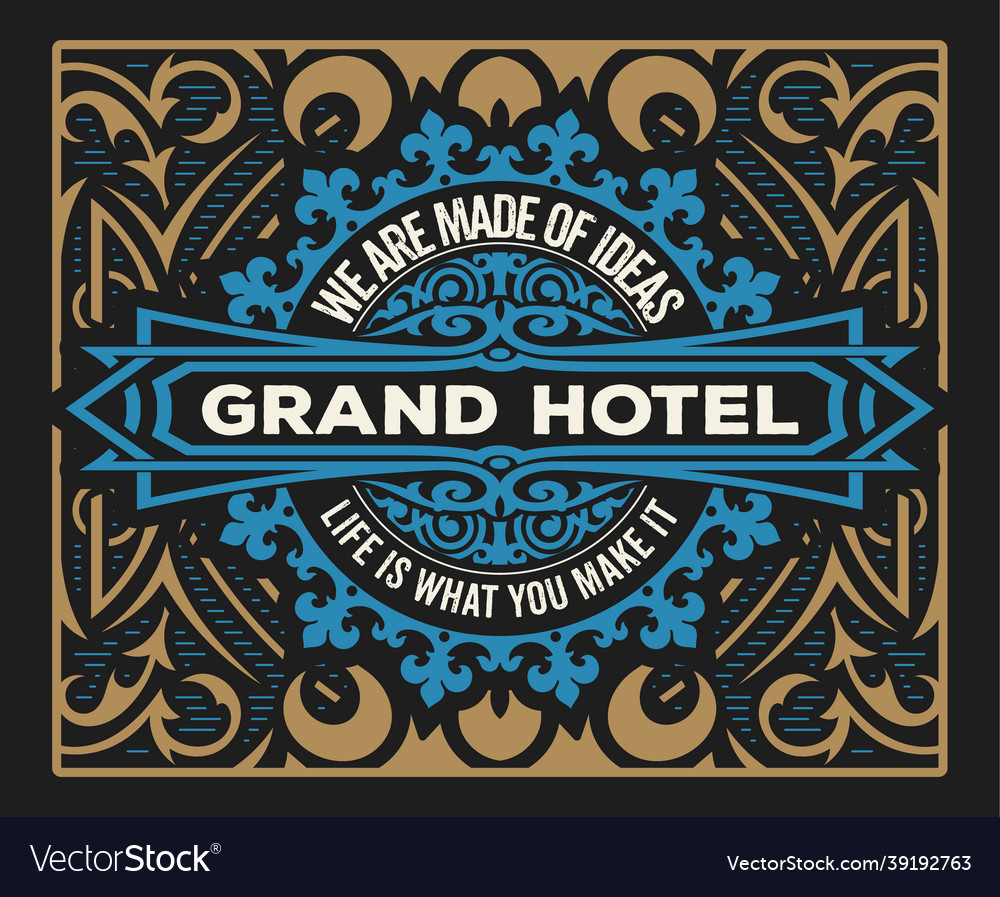 Western card with vintage style Royalty Free Vector Image