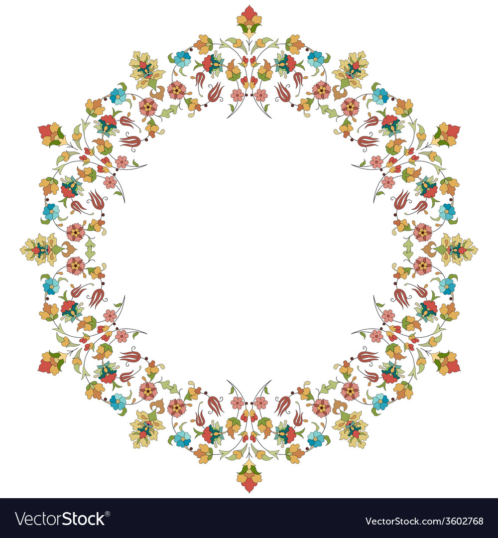 Artistic ottoman pattern series thirty Royalty Free Vector