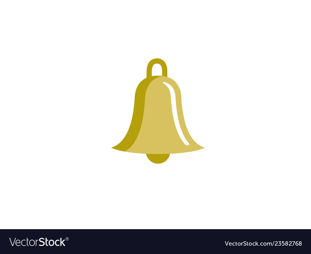 Bell ring golden logo design