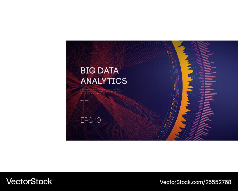 Big data business intelligence technology Vector Image