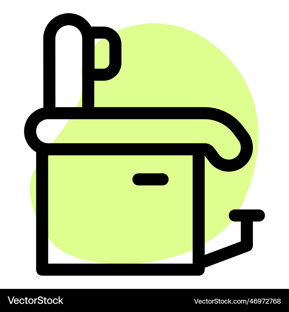 Swivel glider chair to help with movement Vector Image