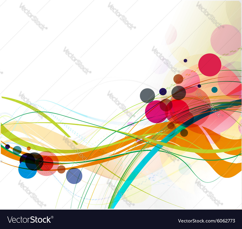 Abstract wave line