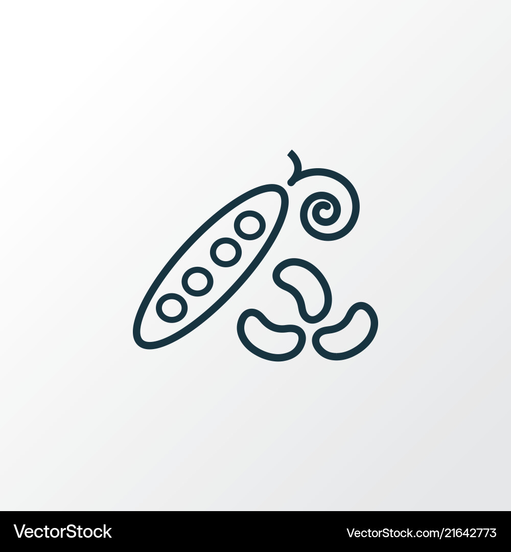 Beans icon line symbol premium quality isolated Vector Image