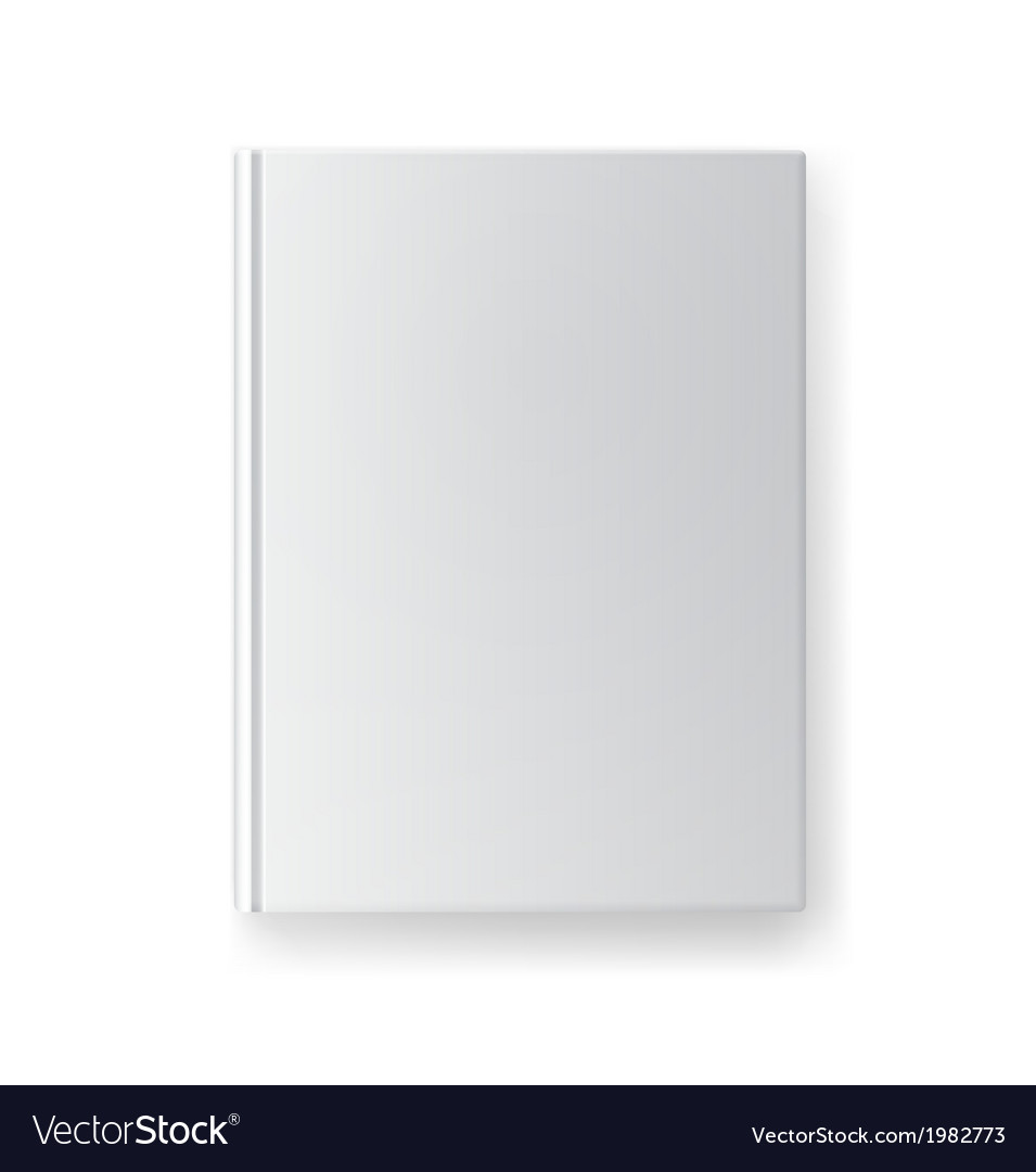 Blank Book Cover Template