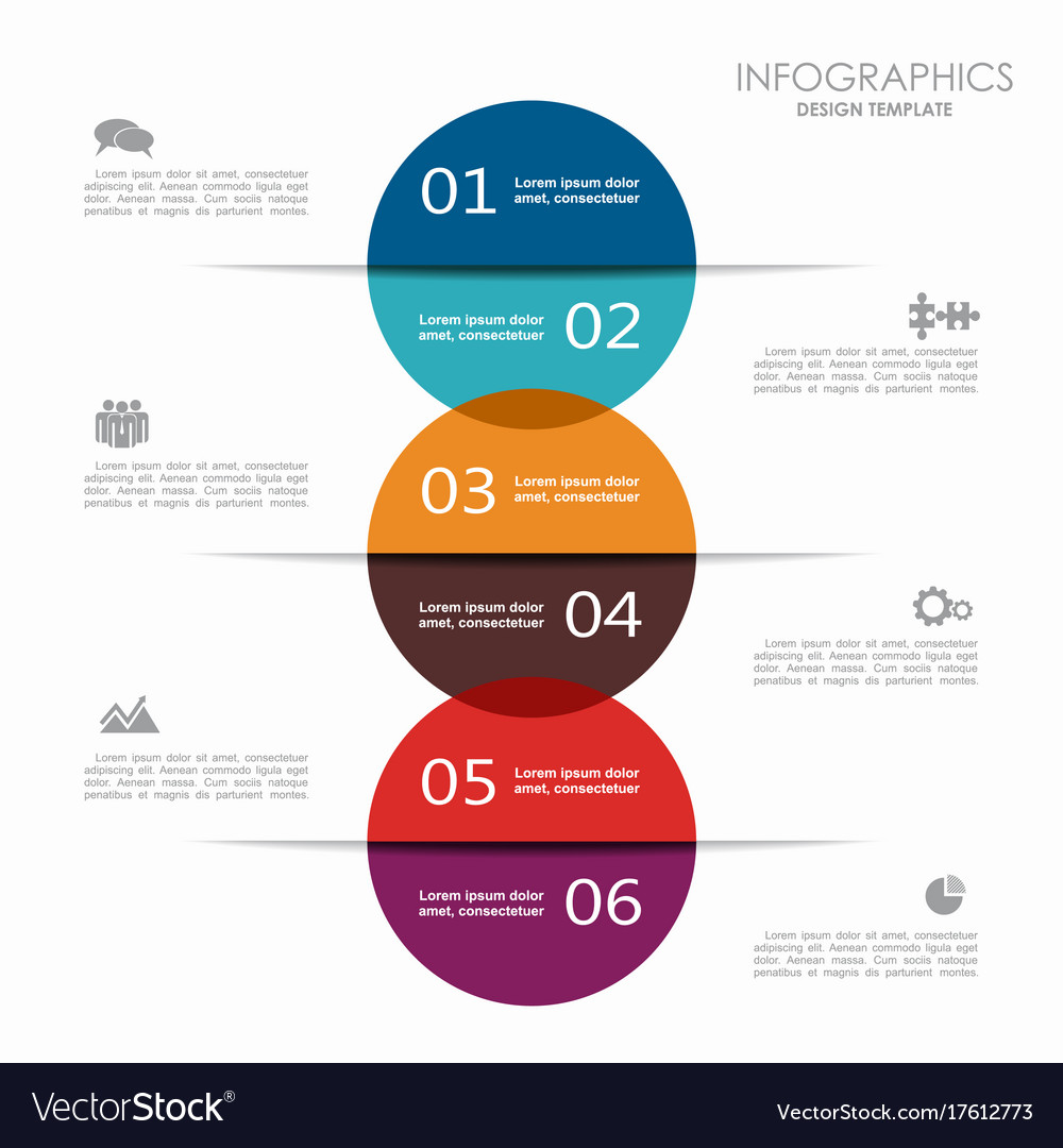 Infographic template can be used for workflow Vector Image