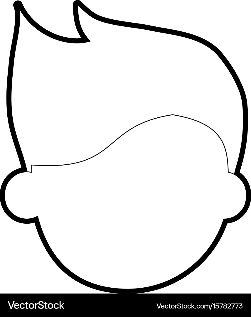 Man face Royalty Free Vector Image - VectorStock