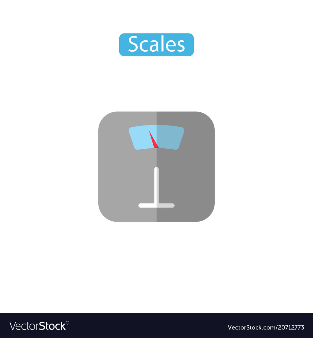Scales flat icons Royalty Free Vector Image - VectorStock
