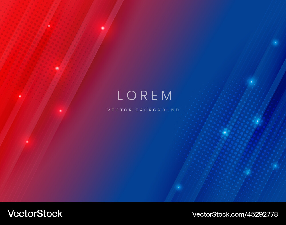 Abstract dark blue and red gradient futuristic Vector Image