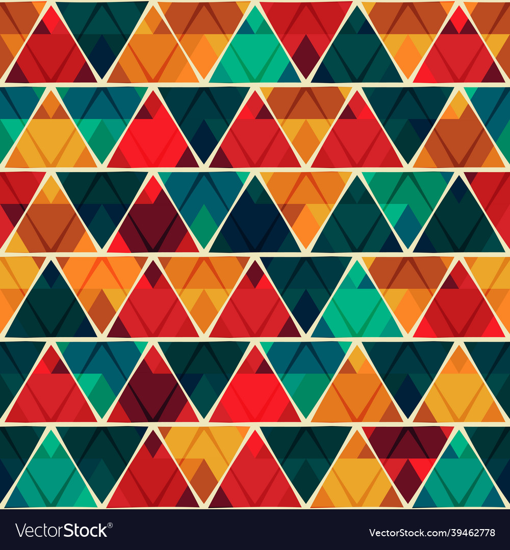 Red triangle seamless texture vector image Red triangle seamless texture