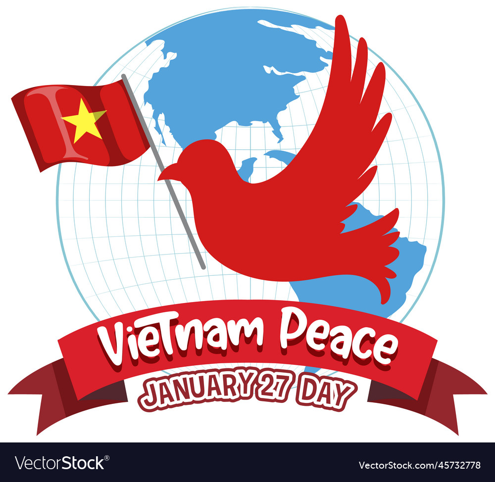 Vietnam peace day banner Royalty Free Vector Image