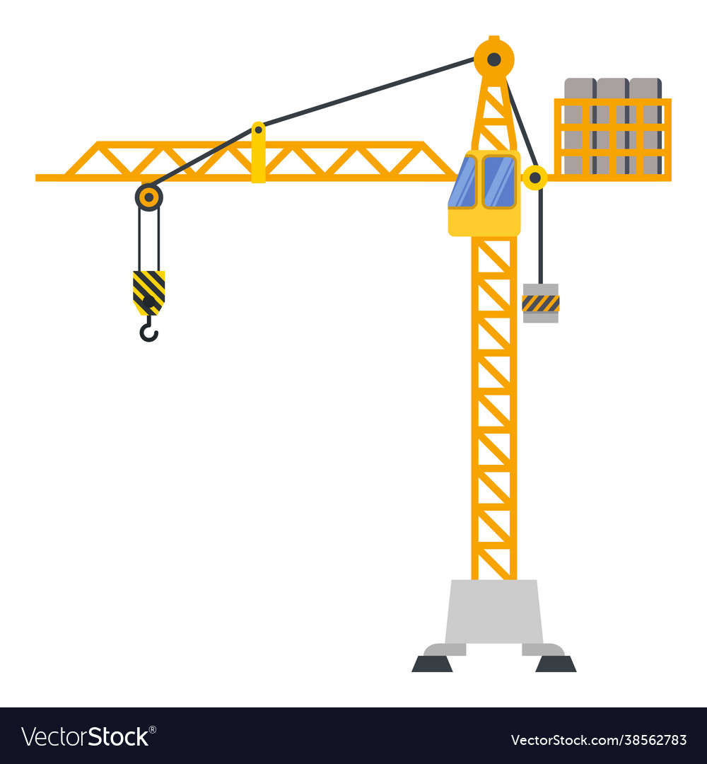 Tower Crane Royalty Free Vector Image - Vectorstock