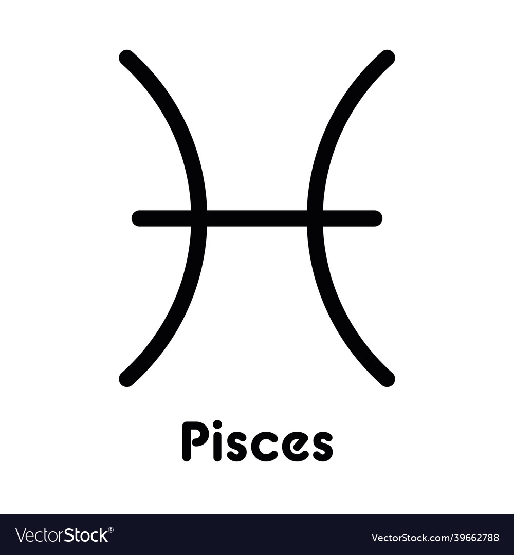 Pisces - Astrological Zodiac Sign Royalty Free Vector Image