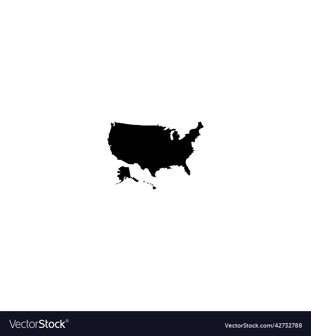 United States Map Icon Royalty Free Vector Image United States Map Icon Vector 42732788