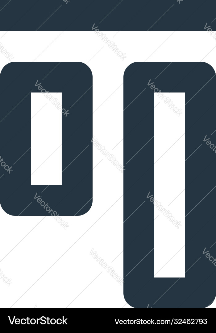 Align icon editable stroke linear Royalty Free Vector Image