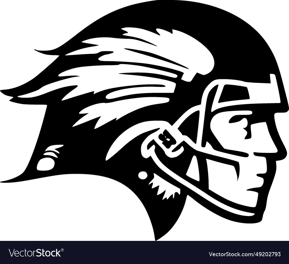 Chiefs - minimalist and flat logo Royalty Free Vector Image