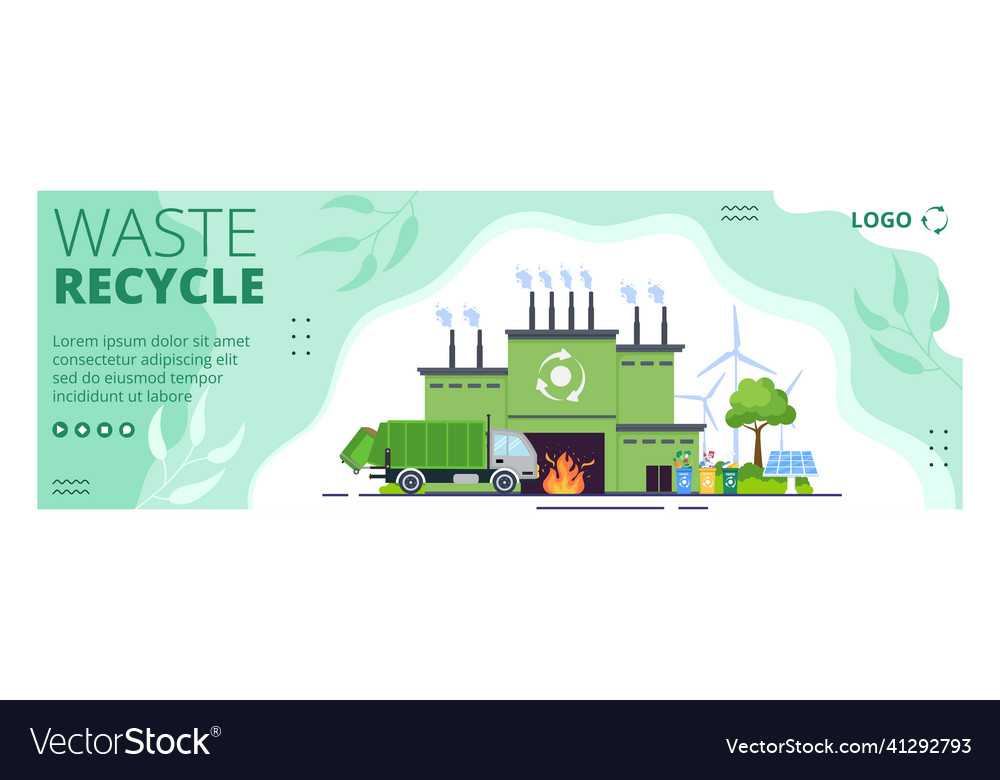 Recycle process with trash cover template flat