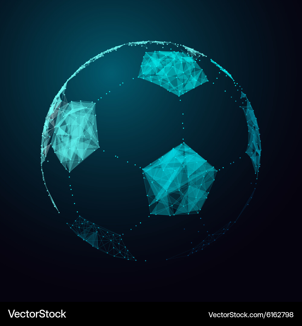 Football ball Royalty Free Vector Image - VectorStock
