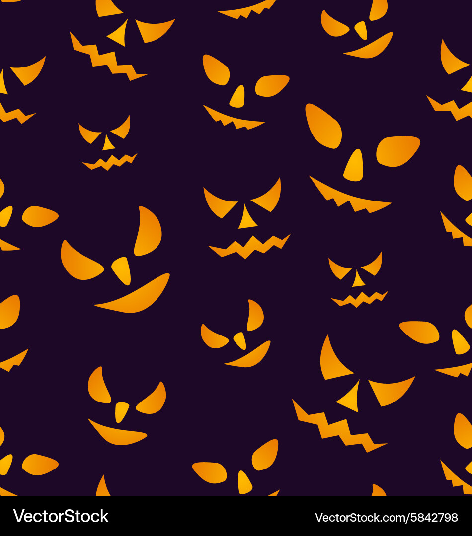 Halloween seamless pattern Royalty Free Vector Image