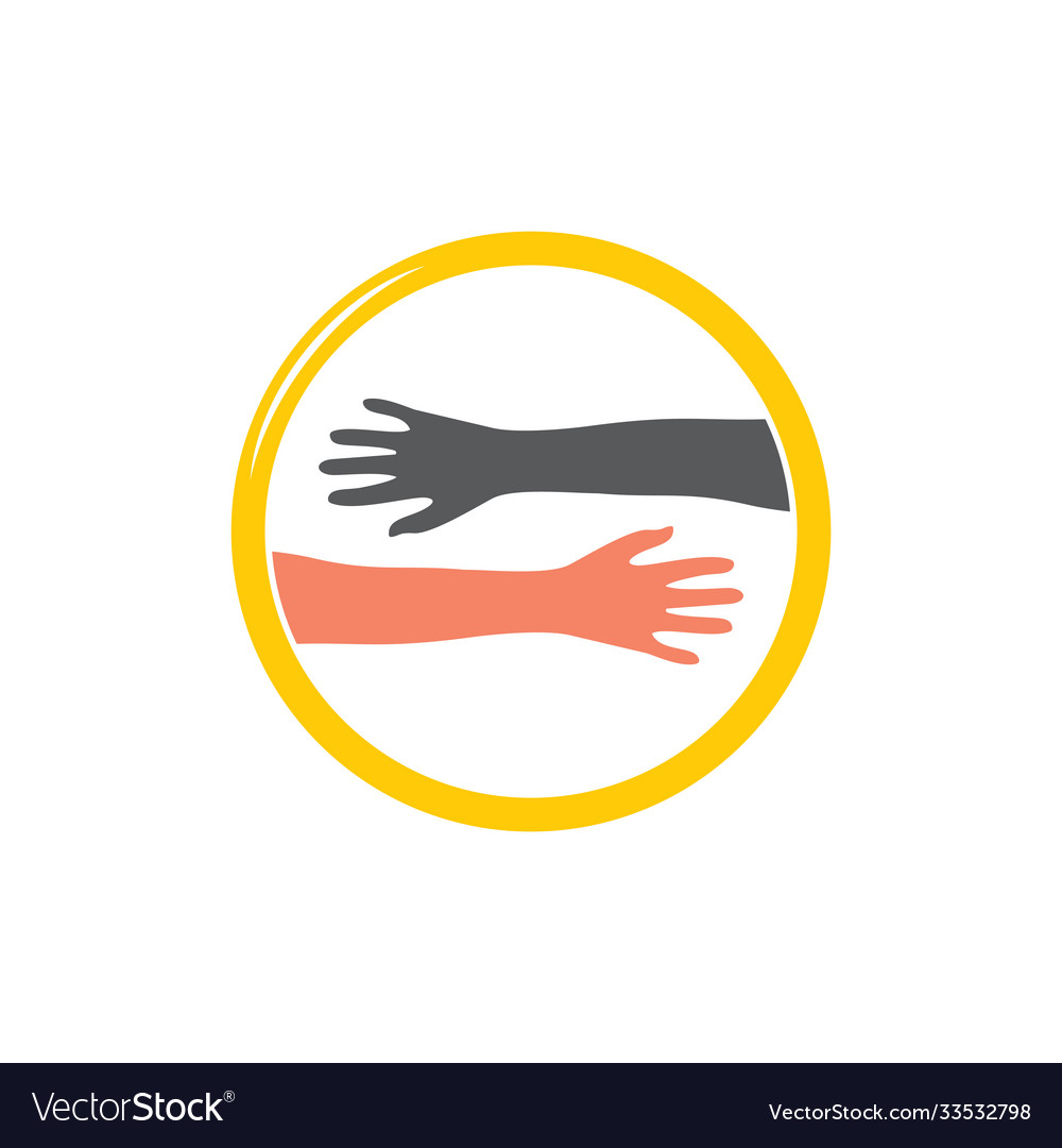 Hilfe freundliches Handsymbol