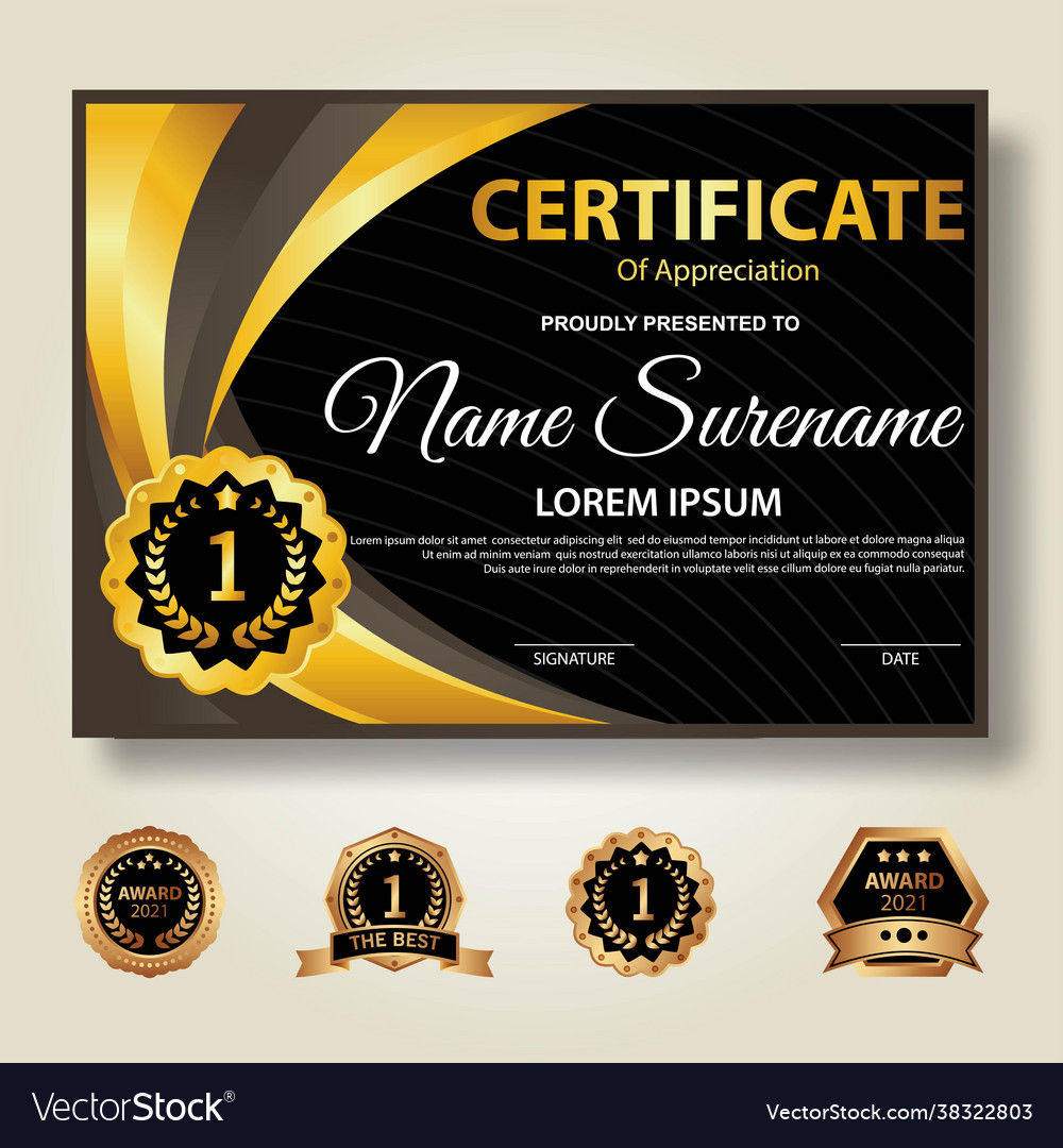 Creative certificate template