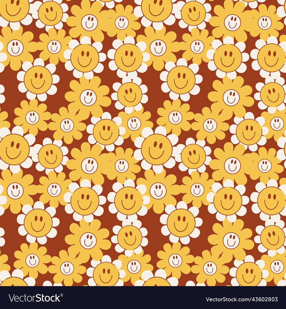 Seamless pattern floral Royalty Free Vector Image