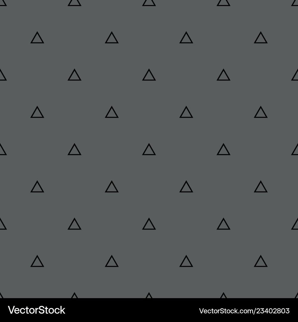 Tile pattern with triangles on a grey background Vector Image