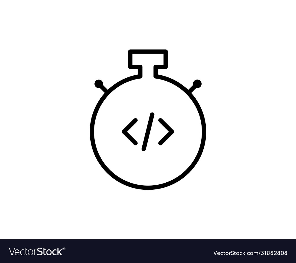 Code line icon Royalty Free Vector Image - VectorStock